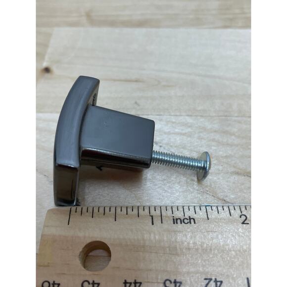 Amerock 1 1/4" Pewter Square Drawer Door Pulls Knobs Lot of 9 New in Bag - Picture 5 of 7